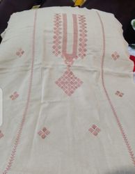 Fabric Khaddar handmade embroidery unstitch  shirt