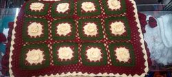 Woolen crochet handmade pillow cover