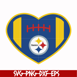 Pittsburgh Steelers heart svg, Pittsburgh Steelers svg, Sport svg, Nfl svg, png, dxf, eps digital file NFL1310202032T