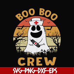 Boo boo crew svg, png, dxf, eps digital file HLW0094