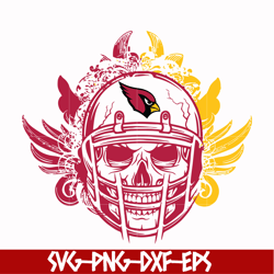 Arizona Cardinals skull svg, skull Cardinals svg, Nfl svg, png, dxf, eps digital file NFL1110201L