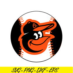 Baltimore Orioles The Bird And Ball SVG PNG DXF EPS AI, Major League Baseball SVG, MLB Lovers SVG MLB30112337