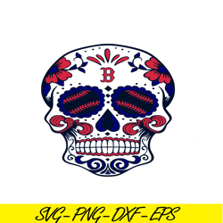 Boston Red Sox The Skull SVG PNG DXF EPS AI, Major League Baseball SVG, MLB Lovers SVG MLB30112346