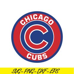 Chicago Cubs Red Logo SVG PNG DXF EPS AI, Major League Baseball SVG, MLB Lovers SVG MLB30112360