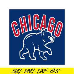 Chicago Cubs The Bear SVG PNG DXF EPS AI, Major League Baseball SVG, MLB Lovers SVG MLB30112362