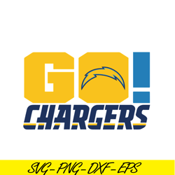 Go Chargers SVG PNG EPS, USA Football SVG, NFL Lovers SVG