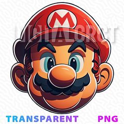 Transparent PNG Mario Head