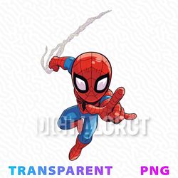 Comic Book Style Spider-Man Illustration PNG