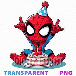 spider-man birthday party with cake!