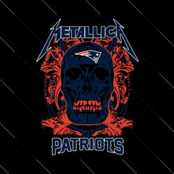 Skull Metallica New England Patriots Svg, New England Patriots Svg, Patriots Svg