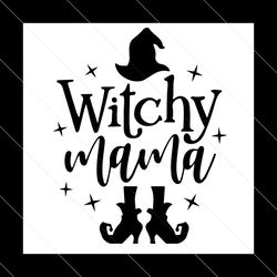 witchy mama halloween svg, halloween svg, witch svg, mama svg, witch hat svg