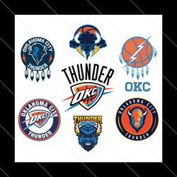 Oklahoma City Thunder Svg, NBA Svg, Basketball Svg, National Basketball Association Svg