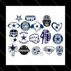 Dallas Cowboys Design Bundle SVG PNG, NFL Svg, Cowboys Svg