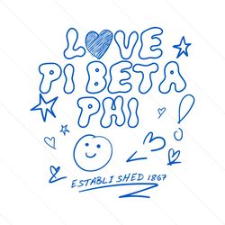Love Pi Beta Phi Est 1967 SVG International Women Fraternity SVG