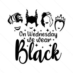 Halloween Witch On Wednesday We Wear Black SVG