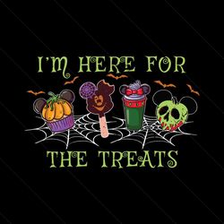 I Am Here For The Treats Mouse Cartoon Epcot Halloween SVG File