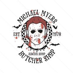Vintage Halloween Myers Butcher Shop Svg Files