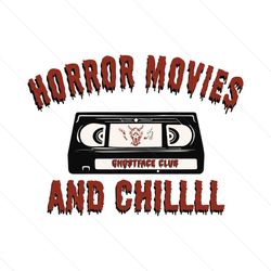 Horror Movies And Chill SVG Halloween Ghostface File