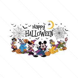 Halloween Mickey Friends SVG Spooky Vibes File Digital