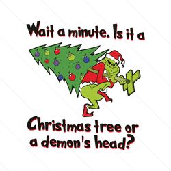 Wait A Minute Is It A Christmas Tree Or A Demonds Head SVG