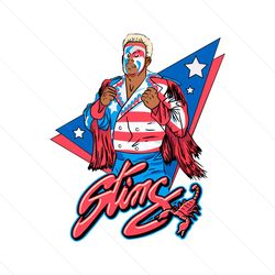 Sting WWE Hall of Famer SVG USA Retro SVG Digital File
