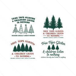 tree tops glisten and children svg christmas tree file