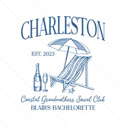 Charleston Bachelorette Est 2023 SVG Silhouette Cricut Files