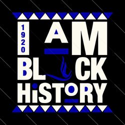 I am Black History svg, ZphiB Dove svg, ZPB Sorority svg 1920