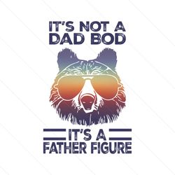 Retro Dad Bod And Father Figure Bear PNG