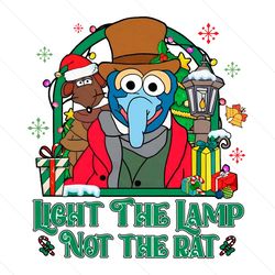 Light the Lamp Not the Rat Muppet Christmas PNG File