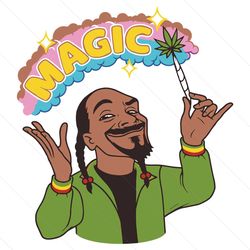 Funny Snoop Dogg Magic SVG File Design