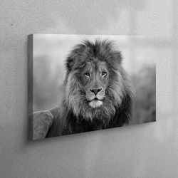 canvas, canvas print, canvas home decor, lion photo print, animal wall art, loft canvas, lion canvas canvas, wildlife wa