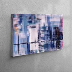 canvas, wall art, canvas gift, colorful painting, purple printed, colorful artwork, modern canvas gift, blue canvas canv