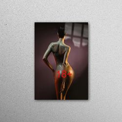 wall decor, glass, wall decoration, naked butt glass, nude tempered glass, sensual photo wall decoration, sexy woman gla