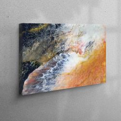 3D Wall Art, 3D Canvas, Large Wall Art, Abstract 3D Canvas, Colorful Marble Canvas Decor, Contemporary Canvas Gift, Marb