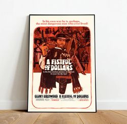 A Fistful of Dollars Canvas, Canvas Wall Art, Rolled Canvas Print, Canvas Wall Print, Movie Canvas