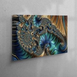 Bridesmaid Gift, Bedroom Decor, Christmas Gifts, Personalized Gift, Modern Art, Abstract Wall Art, Fractal Wall Decor, F