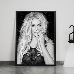 Britney Spears Canvas, Singer Wall Art, Rolled Canvas Print, Canvas Wall Print, Musical Canvas