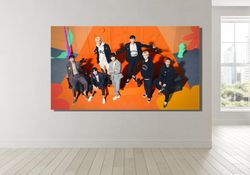 BTS Wall Art Home Decor,K-POP Canvas Wall Art,Group Canvas,K-POP Canvas