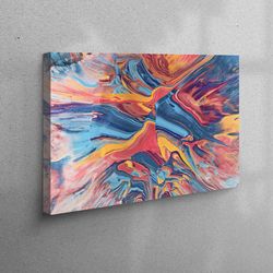 wall art, 3d canvas, canvas art, colorful, colorful abstract canvas print, modern canvas print, contemporary canvas canv