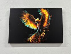 printable wall art, decor canvas, personalized gift for her, living room wall art, phoenix art canvas, phoenix bird prin