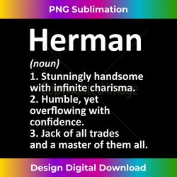 HERMAN Definition Personalized Name Funny Birthday Gift Idea - Bespoke Sublimation Digital File - Rapidly Innovate Your