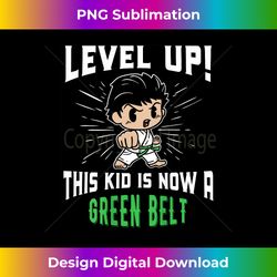 Kids Karate Uniform Green Belt Award T Shirt Gifts - Urban Sublimation PNG Design - Chic, Bold, and Uncompromising