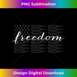 Freedom American Flag Made From Bullets 4th Of July Tank Top - Edgy Sublimation Digital File - Striking & Memorable Impr