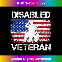 Proud Disabled Veteran Flag American USA Vet Military - Deluxe PNG Sublimation Download