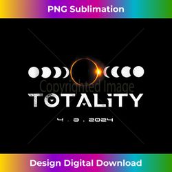 Totality 4.08.2024 Total Solar Eclipse 2024 Tank Top - High-Quality PNG Sublimation Download