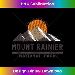 Retro Mount Rainier National Park Washington USA Souvenir - High-Quality PNG Sublimation Download