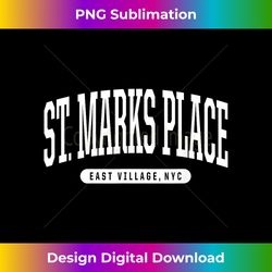 NYC Borough St. Marks Place East Village New York City - Instant PNG Sublimation Download