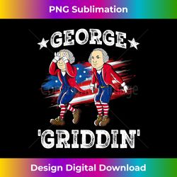 4th Of July George Washington Griddy George Griddin - Vintage Sublimation PNG Download