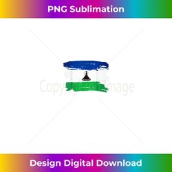 Lesotho Flag Paint Style - Digital Sublimation Download File